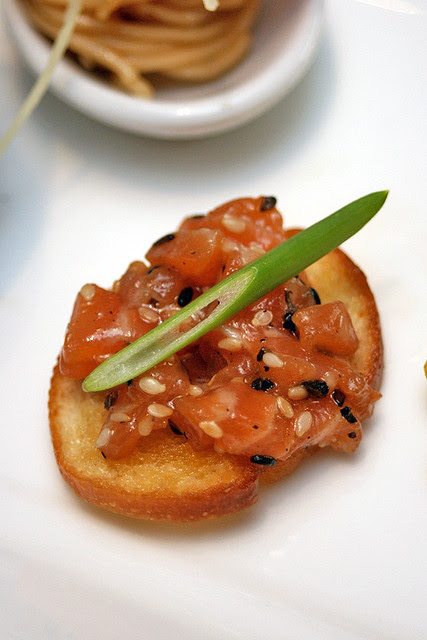 "Salmon Tartare Sandwich" by Samia Ahad