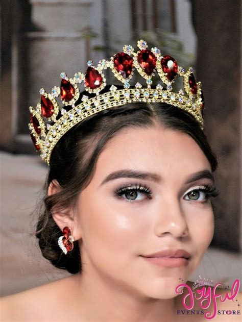 What is the significance of the e. 2.75" Red Crystal Tiara #T165RD | Morganite engagement