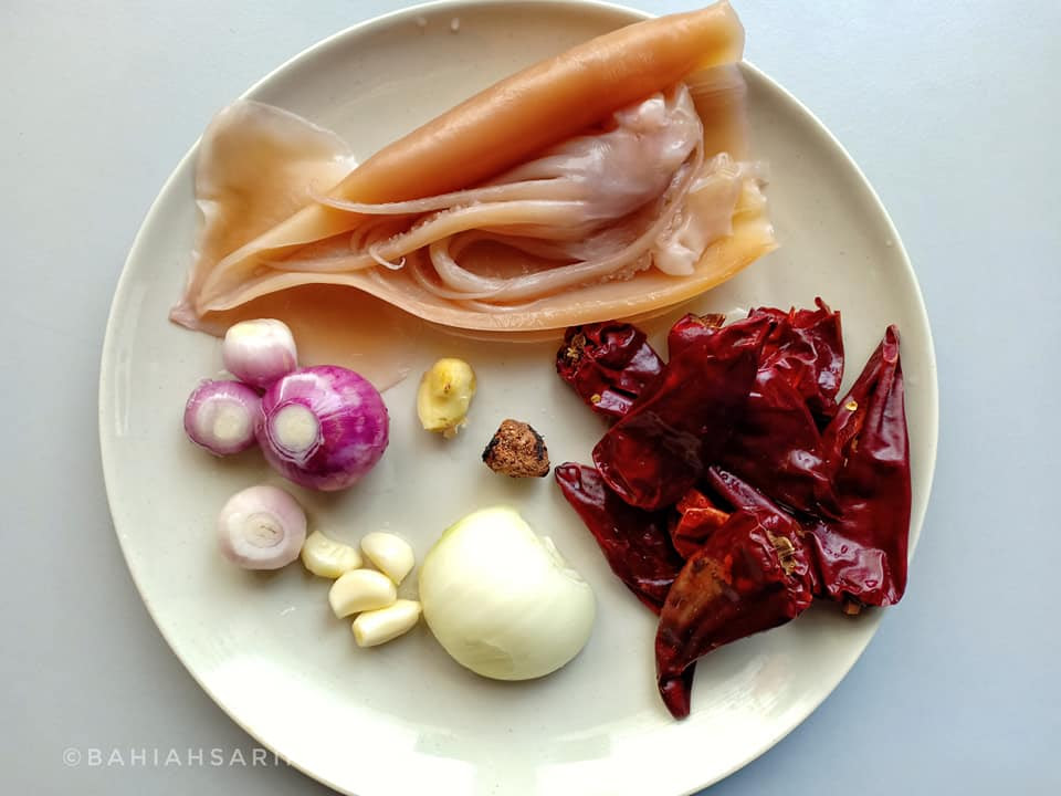 Cara membuat Sambal Sotong Kembang / Kering – My Resepi