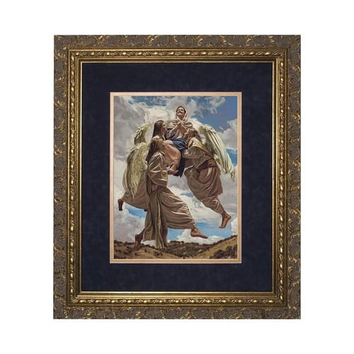 The Assumption into Heaven (Matted w/ Ornate Gold Frame) (18 x 22)