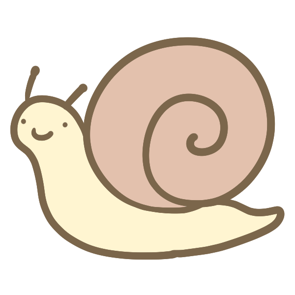 かたつむりのイラスト かわいいフリー素材が無料のイラストレイン