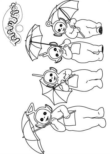 Kleurplaat Teletubbies Po Kleurplaten