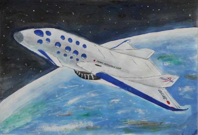 朝日新聞デジタル 銅賞 小学生の部 緒川蒼悠さん もっと ロケット 子ども絵画コンクール入賞作品 10 15 写真特集