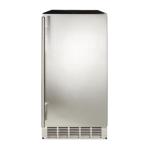 Igloo stainless steel portable electric ice maker. SPT 15 in. 12 lb. Built-In Ice Maker in Stainless and