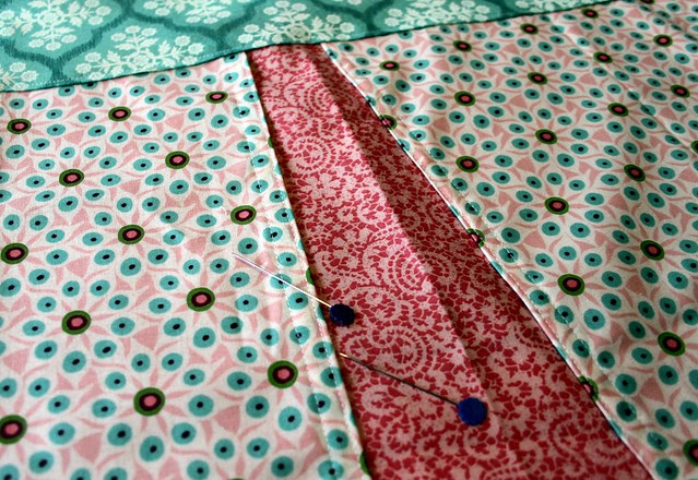 remove pins -- Finished apron front
