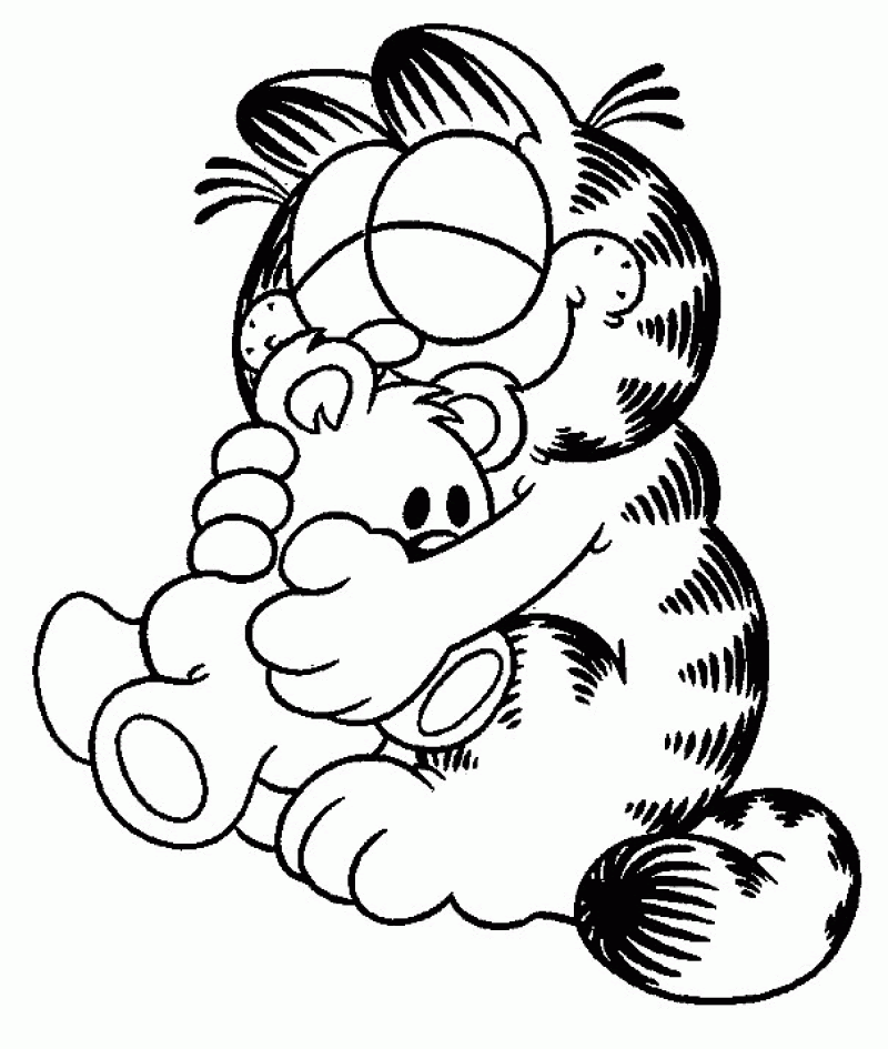 garfield coloring page  clip art library