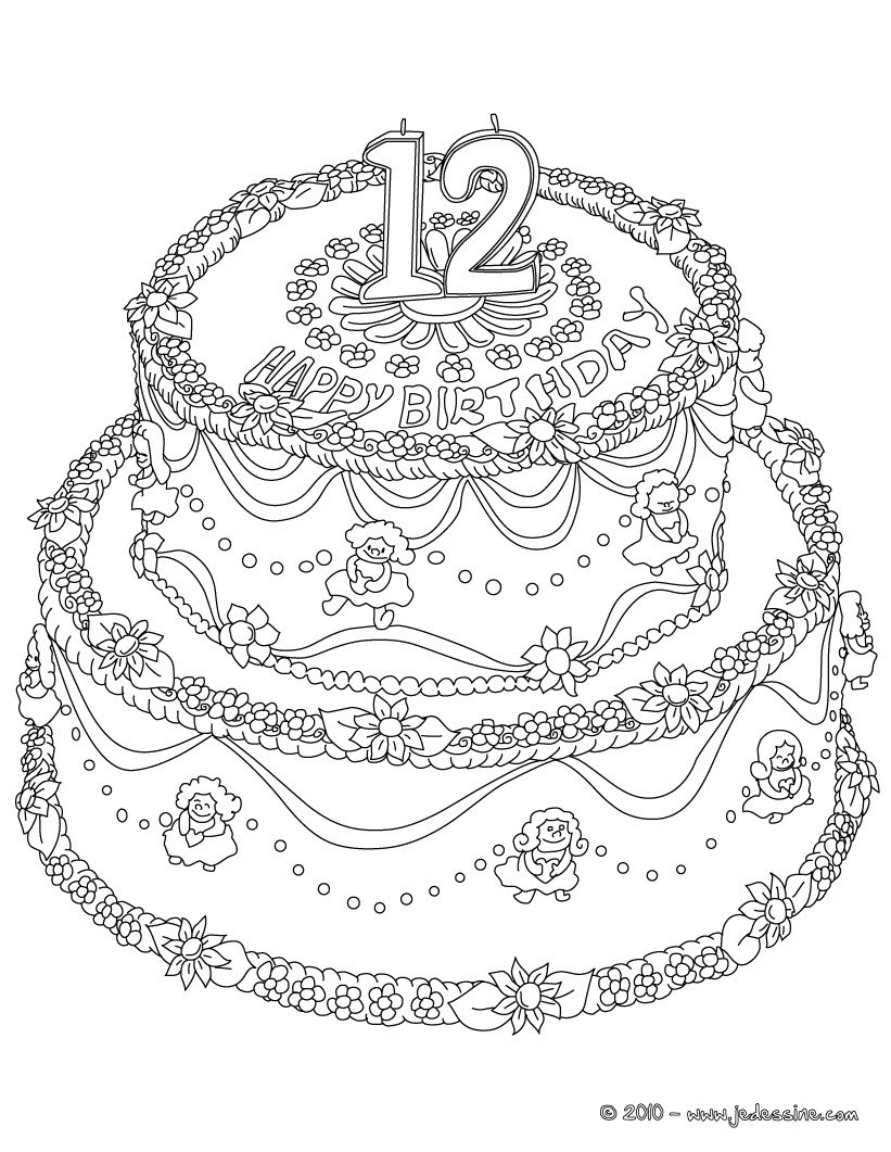 Coloriage 12 ans