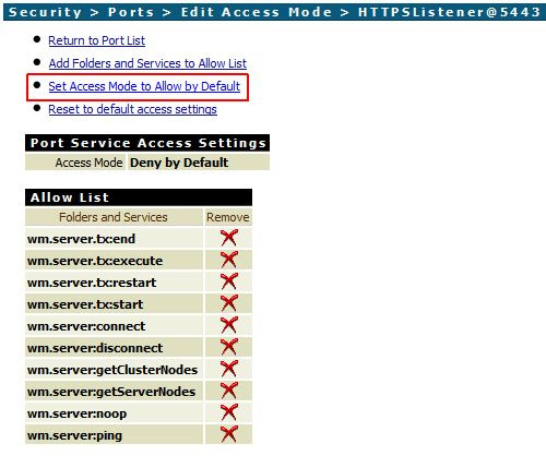 Enable access through an HTTPS Port in webMethods Integration Server