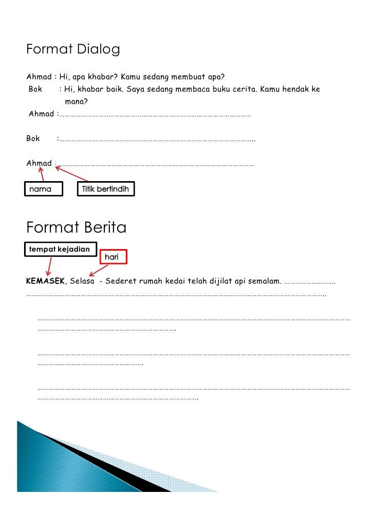 Format karangan
