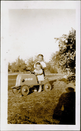two kids playing