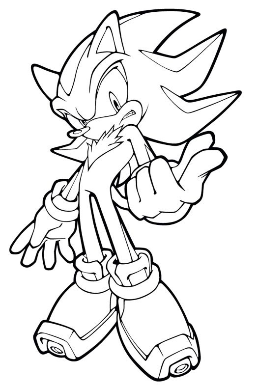 Dessin Sonic A Colorier  Coloriage Sonic Knukles Dessin Sonic à