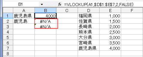 Vlookup関数のエラー値 N Aを表示しない Excel関数の技