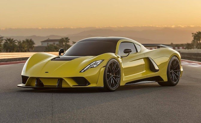 Hennessey Venom F5 has a 1,600 HP V8 and a Top Speed of 301 MPH