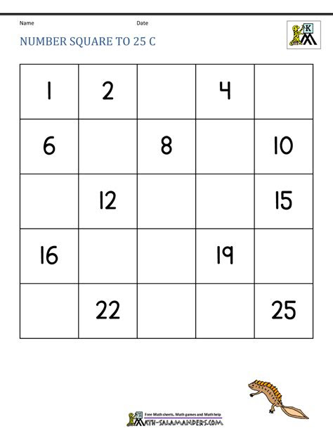  kindergarten math printables