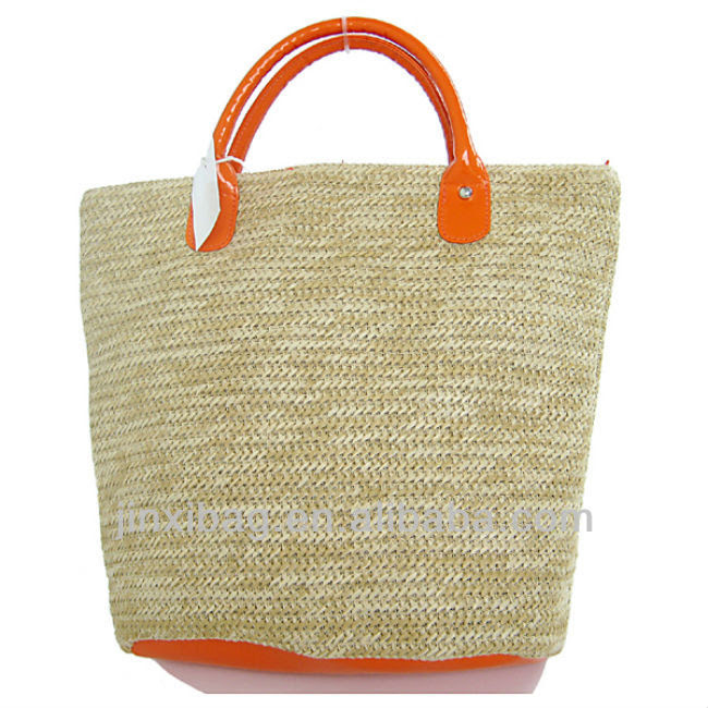 Cheap price plain straw handbags wholesale