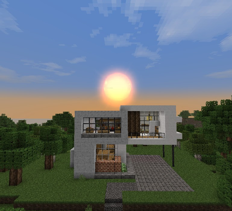 Simple Modern House Minecraft Project Simple Modern House Minecraft Project