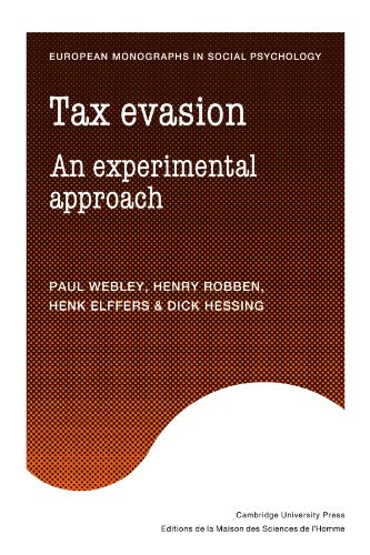 Tax Evasion: An Experimental Approach (European Monographs in Social Psychology)From Cambridge University Press