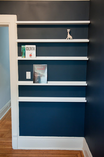 Ikea Ribba Ledges in the Nursery