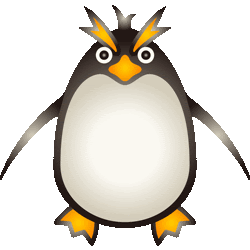 スマホ対応 ころころイワトビペンギン No 044 ふっくらペンギンのイラスト アイコン 条件付フリー素材集