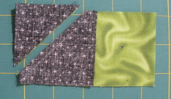 Cut away 1/4 inch outside your seam