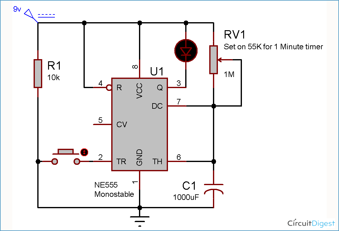 ... Monostable Circuit Diagram | Free Download Wiring Diagram Schematic