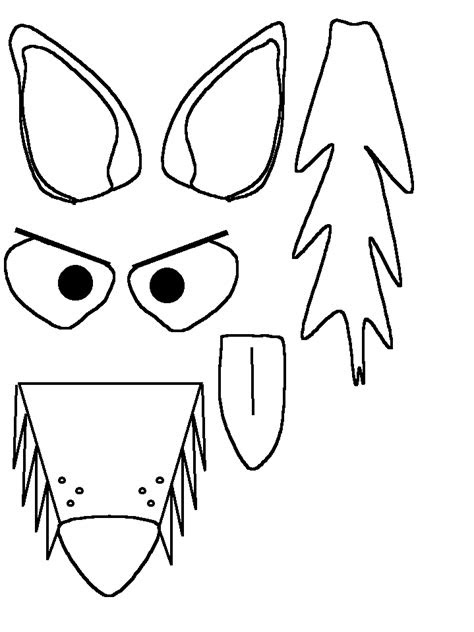 dltkkids : wolf template for three little pigs | Toilet