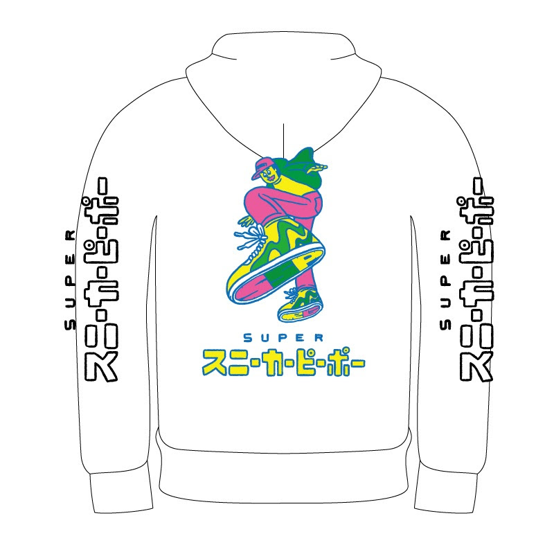 Wowowスーパースニーカーピーポー ネゴシックス ドm踏まれ撮り イラストパーカー オフホワイト Wowshop