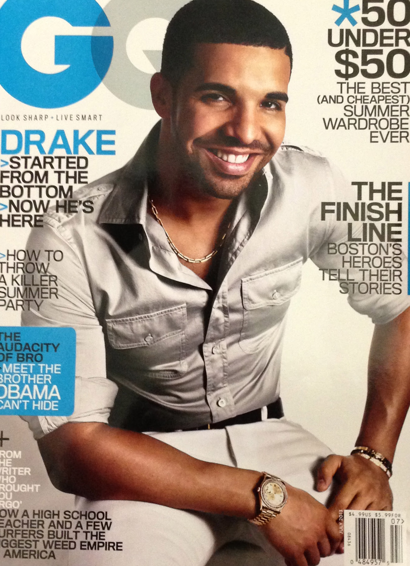 Drake Covers GQ (July 2013); Talks Chris Brown, 'Nothing ...
