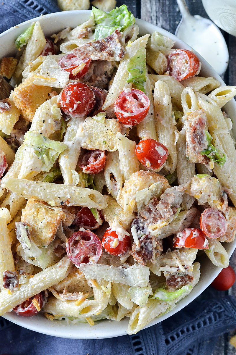 BLT Pasta Salad - Mother Thyme