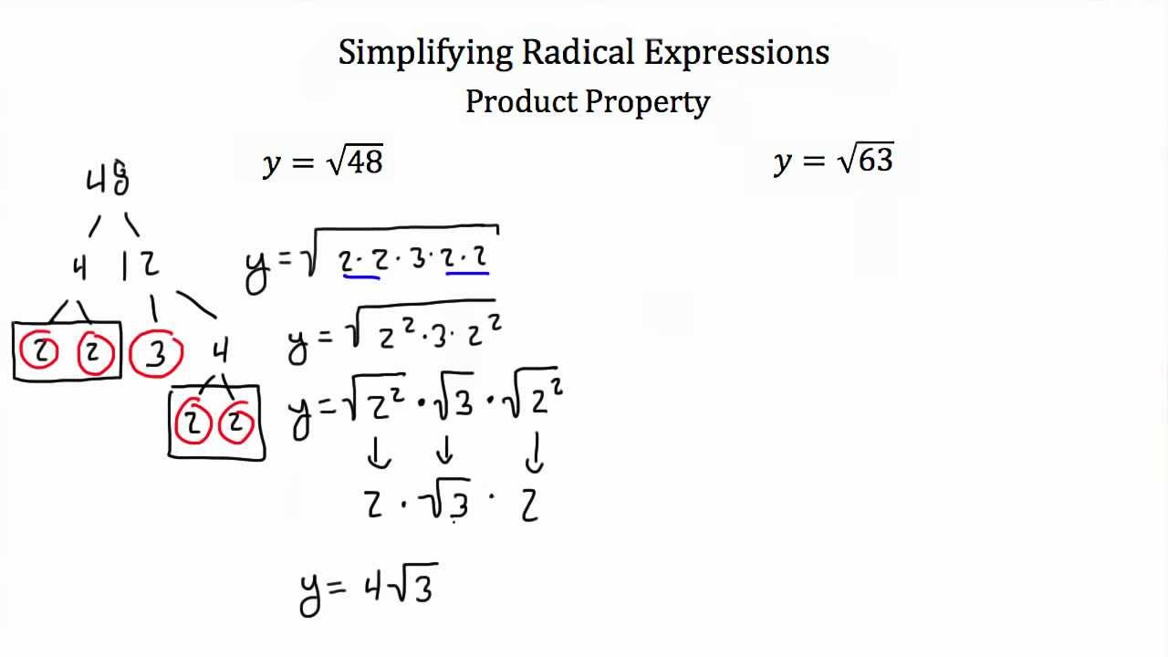 Simplifying Radical Expressions YouTube Simplifying Radical Expressions YouTube
