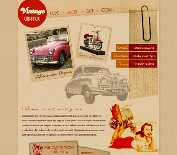 best free vintage templates best free vintage templates
