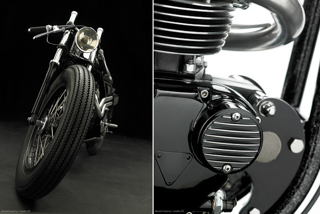 Daniel Delfour's Triton custom motorcycle