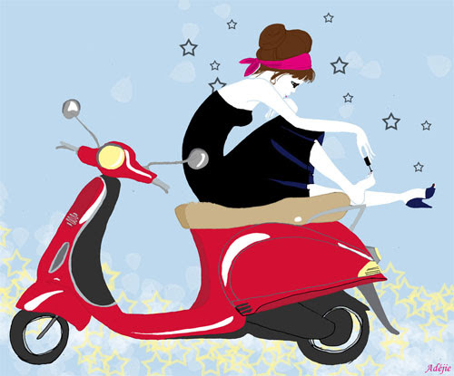 vespa dessin