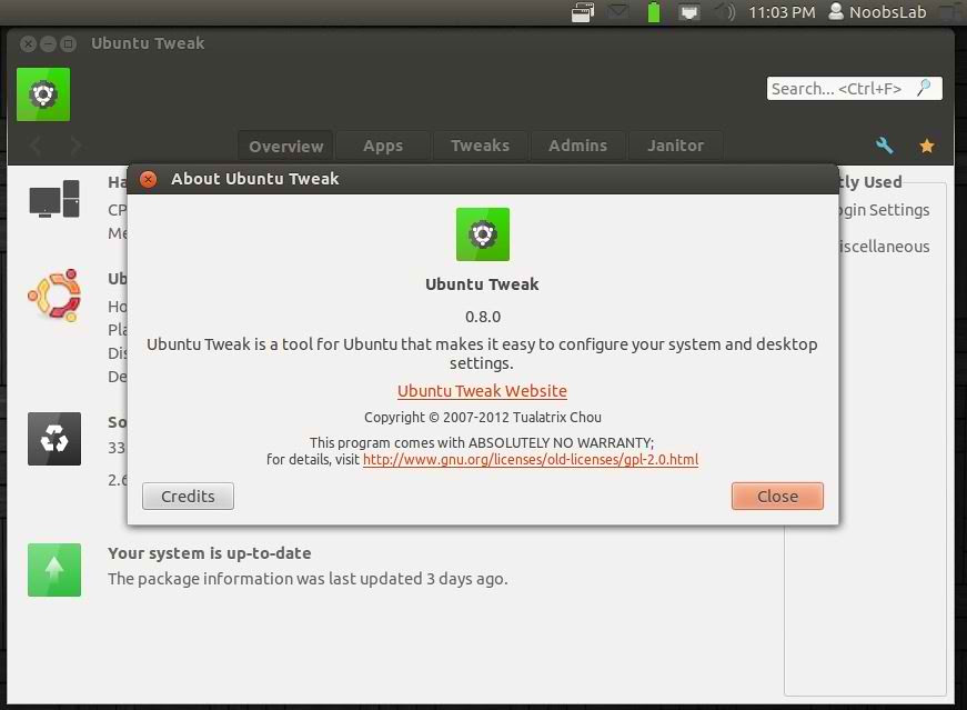 ubuntu tweak