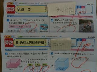 小学六年生算数テスト100点 向田塾