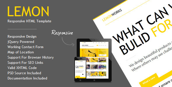 Lemon - Responsive Portfolio Template 