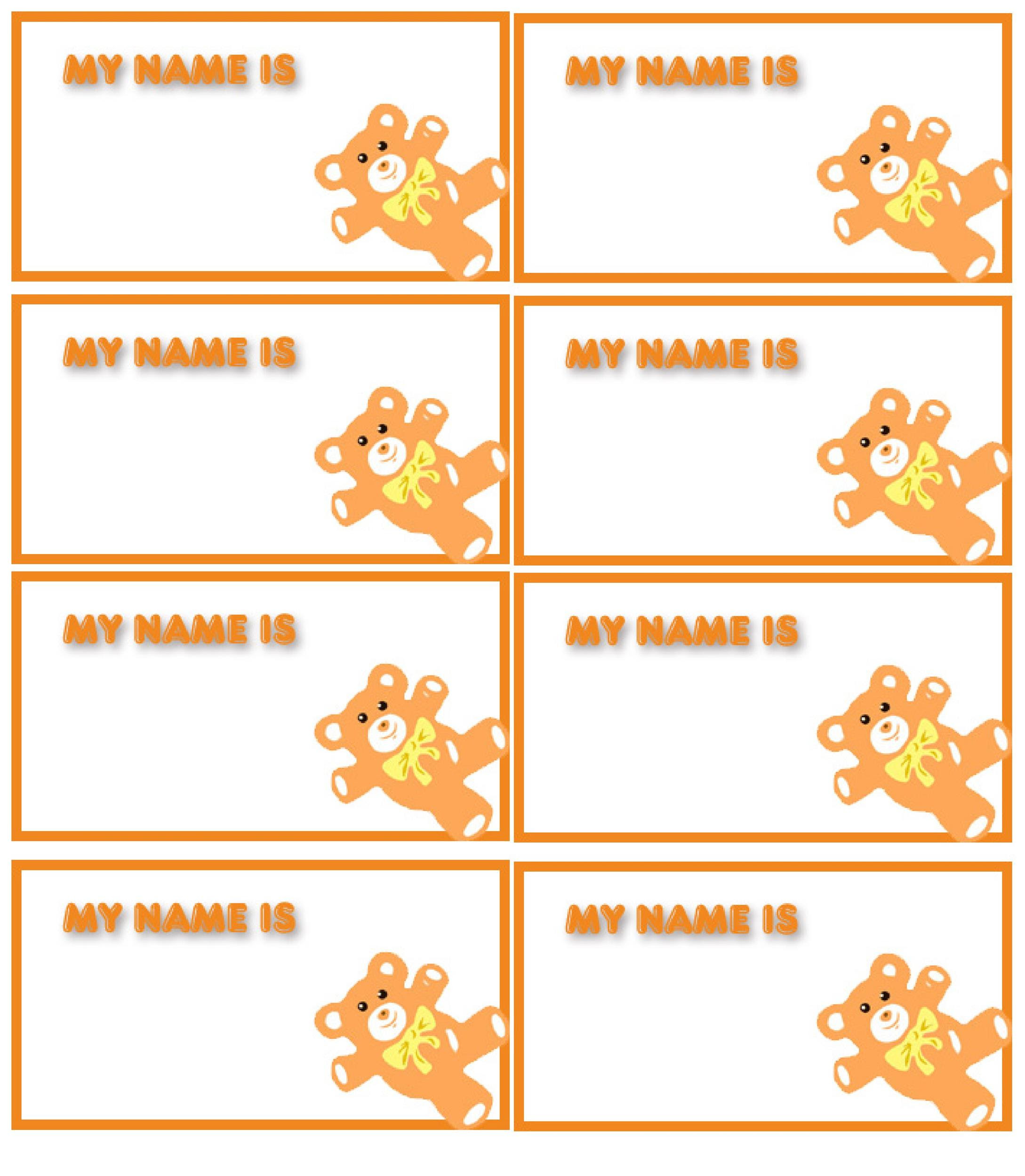 Printable Name Design Template Varias Estruturas