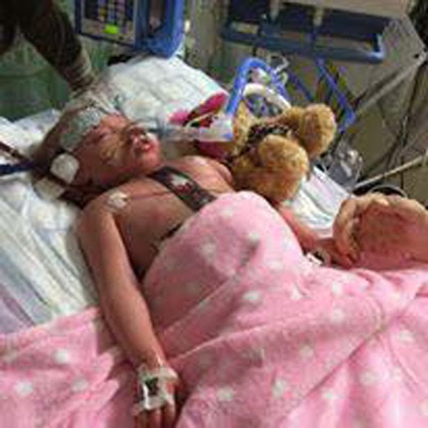 Teagan Jones in hospital