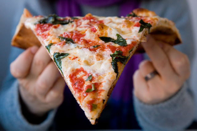 Margherita slice, Williamsburg Pizza