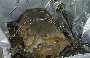 Engine bay of 1969 AMC (American Motors Corpor...