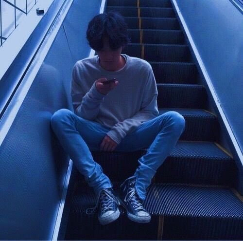 Weekly Aesthetic Blue Boy Korean Fashion Amino Image about blue in aesthetic by la lune.