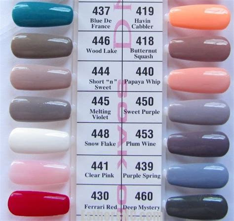 dnd daisy gel duo polish nail color swatches