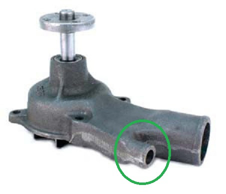 Looking for method to thread water pump heater hose | The ...