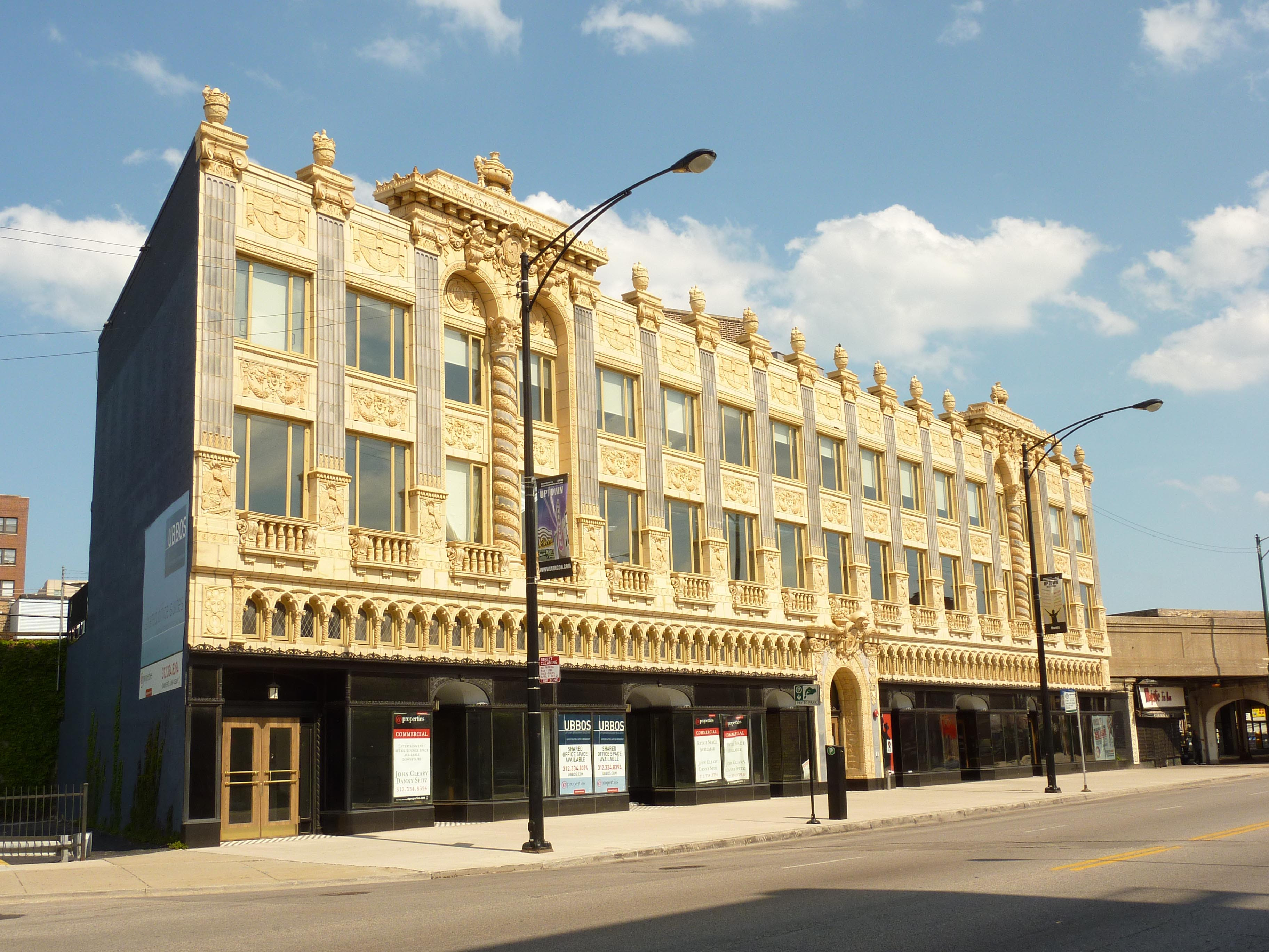 Uptown Broadway Building Blueprint Chicago
