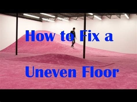 p   level uneven floors cabin home repair