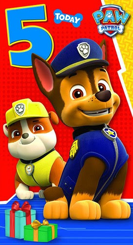 Fetes Occasions Speciales Paw Patrol Carte D Anniversaire Age 4 5 6 Neveu Fils Frere Petit Fils Fille Soeur Cartes De Voeux Papeterie