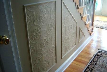 remodelaholic faux carved wainscoting  paintable