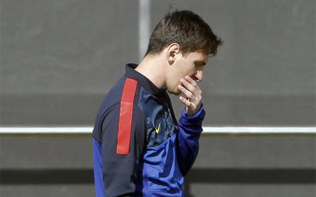 Messi, entre dos y tres semanas de baja