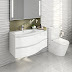 Curved Wall Hung Bathroom Vanity Units : Completing your bathroom requires the right bathroom furniture.