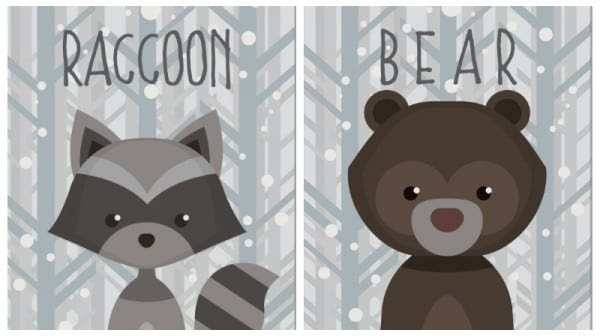 Adorable Winter Wildlife Creatures Printables At Remodelaholic.com